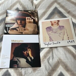 Taylor Swift Vinyl Records Collection - Midnights, Red & 1989